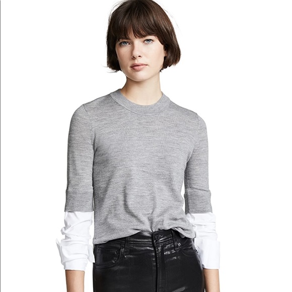 Worn once, Veronica Beard Roscoe Sweater Grey Melange - Picture 2 of 9